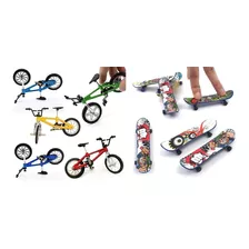 Oferta! 2 Mini Bicicletas Y 2 Mini Patinetas Skate De Dedo