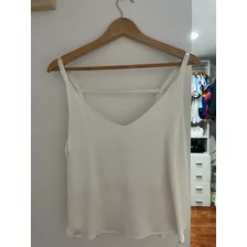 Blusa Jazmin Chebar Blanca Talle 2 Mujer