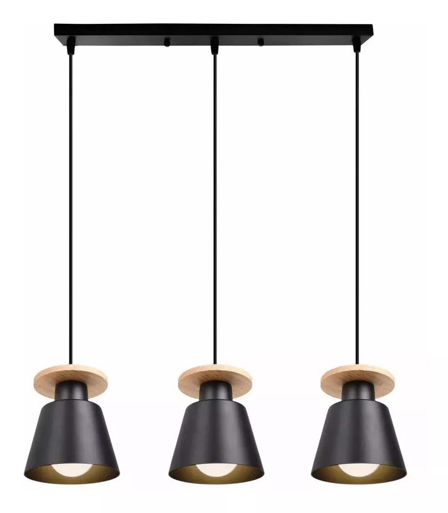 Lámpara De Colgante Moderna Minimalista Decorativo,3 Luz