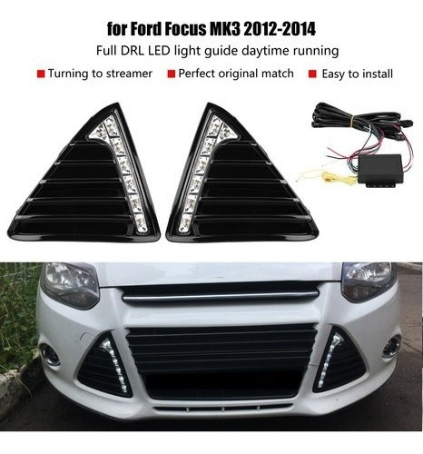 Para Ford Focus Mk3 2012-2014 Led Luces De Conduccin Diurna Foto 5