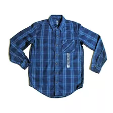 Gap Denim Camisa Cuadros Azul Jean Niño Talla Xxl Reg