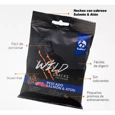 Snack Para Entrenamiento Perro Wild De Salmon Y Atun 75gr