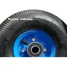 Rueda Para Carro De Carga Inflable Eje 19 Mm