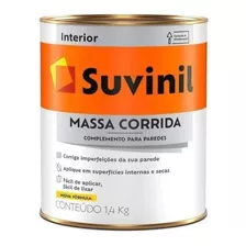 Massa Corrida Suvinil Pva Branca 1,4kg Rende 4m²