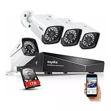 Sannce 1080p Full Hd Sistema De Cámara De Seguridad Con Disc