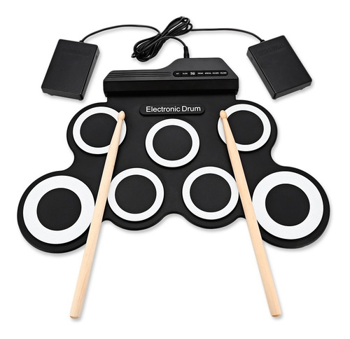 Bateria Eletrônico Instrumento Musical Pc Smartphone C Pedal