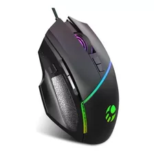 Mouse Gamer Bluecase Bgm-02 Rgb 6400dpi 8 Botoes Macro Cor Preto