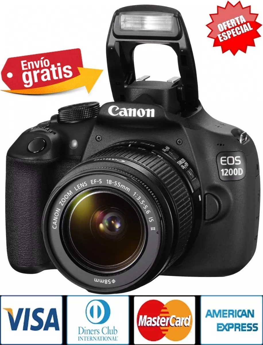 Camara Canon Profesional 1200d / T5 Lente 18-55mm Hd 18mpx