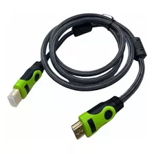 Cable Hdmi 1.5 Mts Doble Filtro, Punta Dorada X 6 Unidades