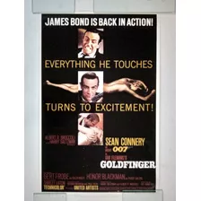 Afiche Cine Goldfinger James Bond 007 Sean Connery Repro 