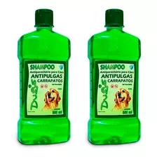 2 Un Shampoo Antipulgas E Carrapatos Dugs 500ml