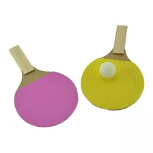 2 Raquetes Ping Pong Para Tênis De Mesa + 6 Bolinhas Brancas