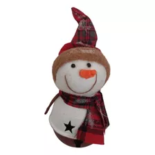 Boneco De Neve Latão Com Gorro E Cachecol Com Guizo 22cm