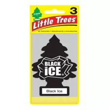Aromatizante Para Auto Little Trees 12 Black Ice + 1 Regalo