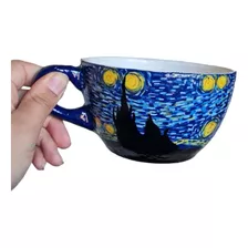 Taza De Ceramica Pintada A Mano La Noche Estrellada Van Gogh