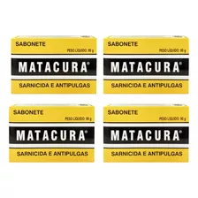 Kit 4un Sabonet Matacura Sarnicida E Anti-pulgas 80gr - Cães