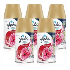 Kit 5 Refil Glade Automatic Frutas E Flores Vibrantes 269ml