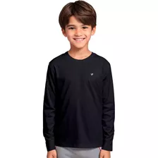 Camisa Térmica Infantil Proteção Solar Uv Blusa Segunda Pele