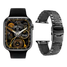 Combo Smart Watch Zks9 Max Serie 9 Y Correa Acero Luxury