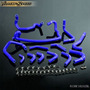 Blue Silicone Radiator Hose Fit For Nissan Skyline Gtr R Oad