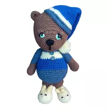 Amigurumi Muñeco De Apego Oso Dormilón Hecho A Mano