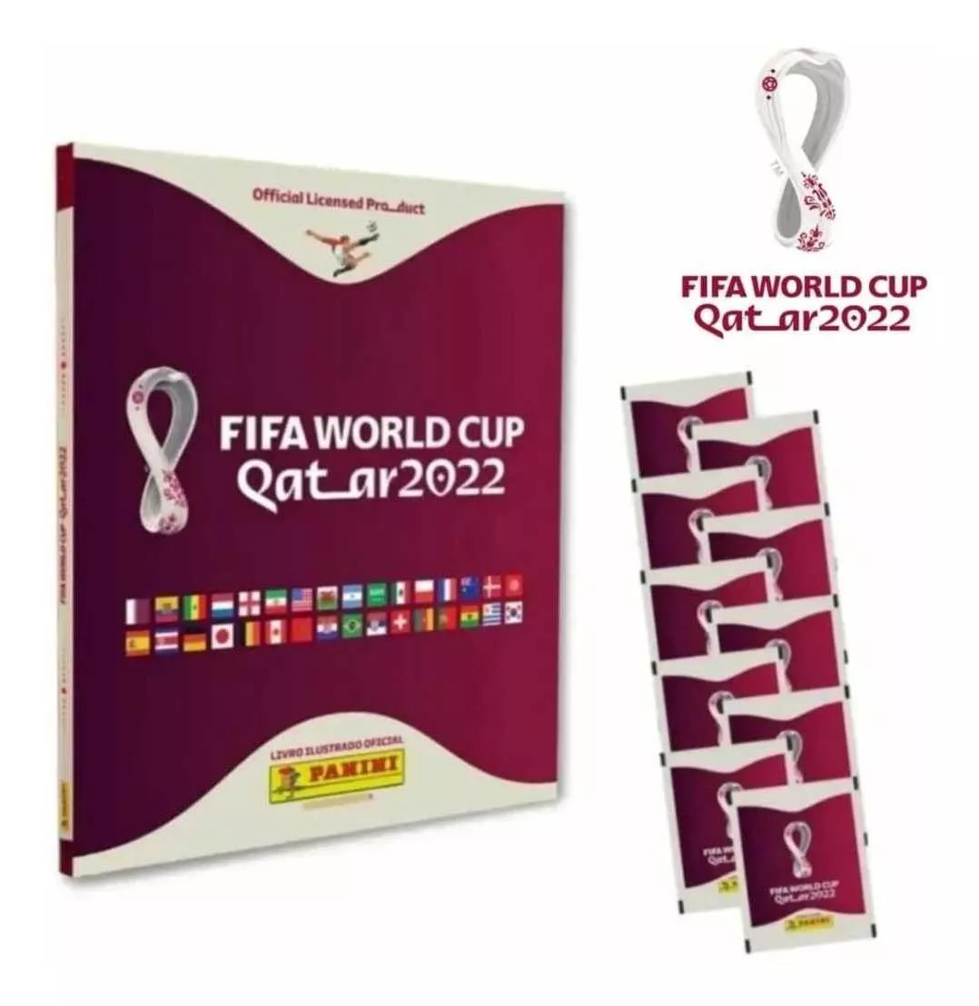 Álbum Panini Mundial Qatar 2022 Pasta Dura + 10 Sobres