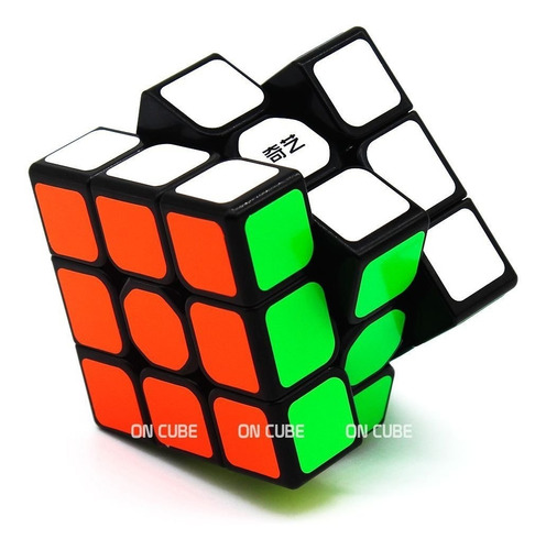 Cubo Mágico Profissional 3x3x3 Qiyi Sail W Preto - Original