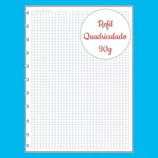 Refil Caderno Inteligente Grande Quadriculado 90g Compatível