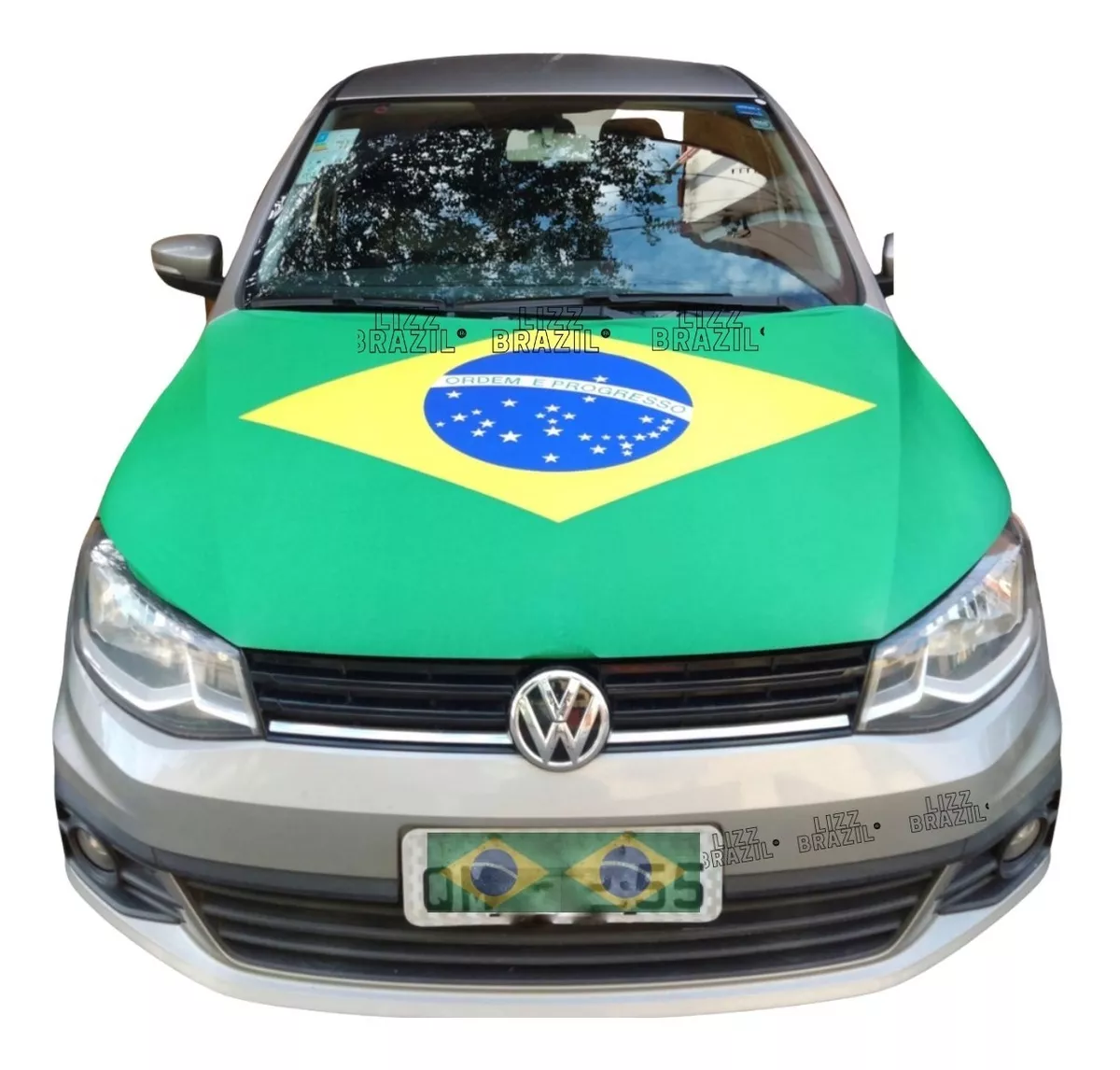 Bandeira Capô Brasil C/ Elástico (1,50 X 1,10) Nfe