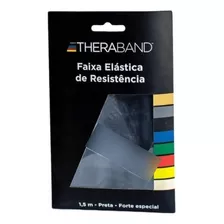 Faixa Marca Thera Band Original 1,5m Preto Forte Especial