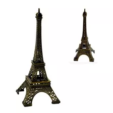 Kit 2 Torre Eiffel Paris 25cm / 11,5cm Metal Decoração