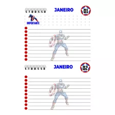 Miolo Agenda Capitão América 2 Dpp