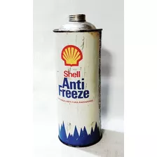 Antigua Lata Llena De Anticongelante Shell De 1 Lt. 