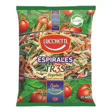 Pasta Espirales Lucchetti N°56 Tr3s Vegetales 400g