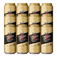 Cerveza Miller Genuine Draft Lata 473ml X12 Unidades