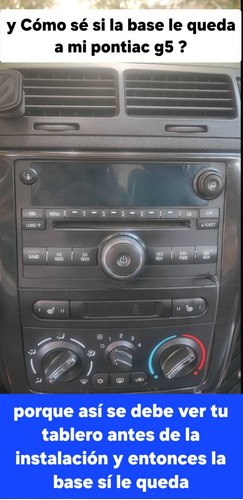 Base Frente Estereo Doble 2 Din Pontiac G5 Ao 2007 A 2010 Foto 2