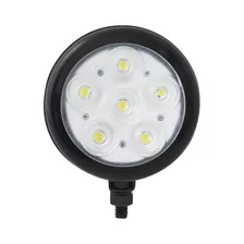 Farol Led Redondo 15° Corpo Preto 12/24v Branco - Unitário