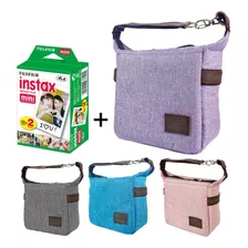 Bolsa Bag Para Câmera Instax Mini 9 E Mini 11 + 20 Filmes