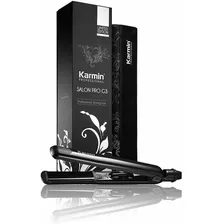 Plancha De Cabello Karmin G3 Salon Pro Negra 100v/240v