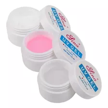 Gel Uv Lina X3 Blanco Rosa Transp Construccion Esculpidas