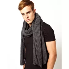 Cachecol John Grand Store Clássico Lã Scarf Masculino