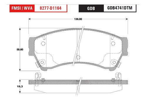 Jgo Balatas Delan Mazda 6 2009 2.5 Cermica Trw Foto 2