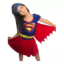 Fantasia Infantil Menina Super Girl