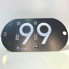 Plaquinha Placa Led 99 Pop Taxi Usb Motorista De Aplicativo