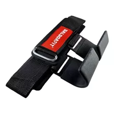 Ganchos De Poder Agarre Profesionales Straps Balboafit Color Negro