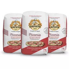 Farinha Trigo 00 Italiana Caputo Pizzeria C/ 3 Un 1kg Pizzas