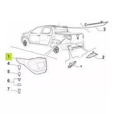 Faro Tras. Izq. -original- Fiat Strada Volcano 1.3cc 2020-