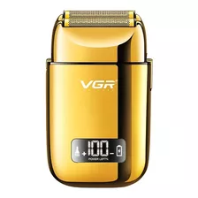 Shaver Vgr V-338 Afeitadora Rasurador Profesional Recargable Color Dorado 110v/240v