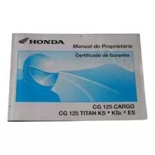 Manual Do Proprietario Honda Cg-125 Cargo Manual Original