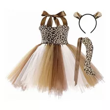 Traje De Falda Primaveral De Leopardo E Tutu Meninas Fantasi